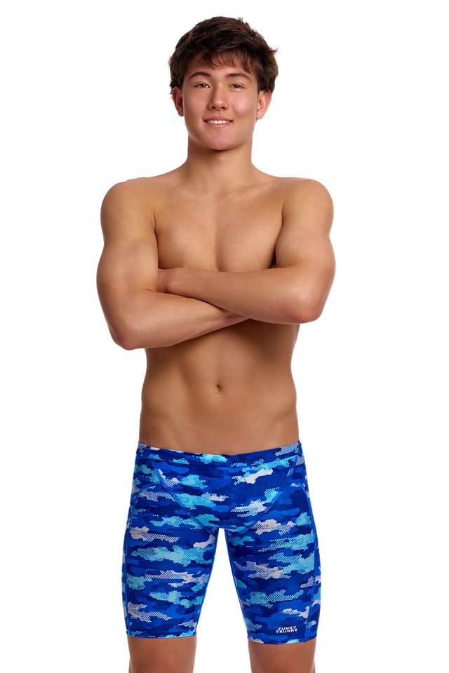 FUNKY TRUNKS - Boy's Training Jammers - Clean Marine