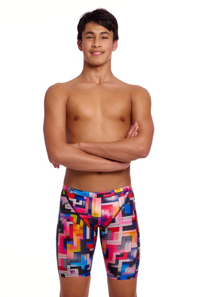 FUNKY TRUNKS -  Boy's Training Jammers - Putty rules