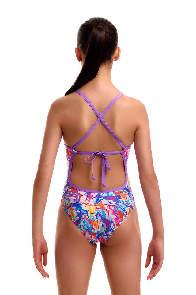 Funkita- Girls-  Tie Me Tight One Piece - Dreamy Weedy