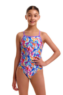 Funkita- Girls-  Tie Me Tight One Piece - Dreamy Weedy
