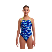 Funkita - Girl's Diamond Back One Piece - Clean Marine