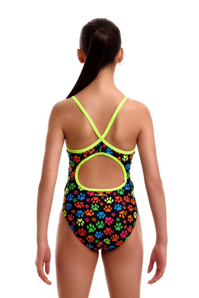 Funkita - Girl's Diamond Back One Piece - Pawsome