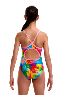 Funkita - Girls Diamond Back One Piece - Falling Colours