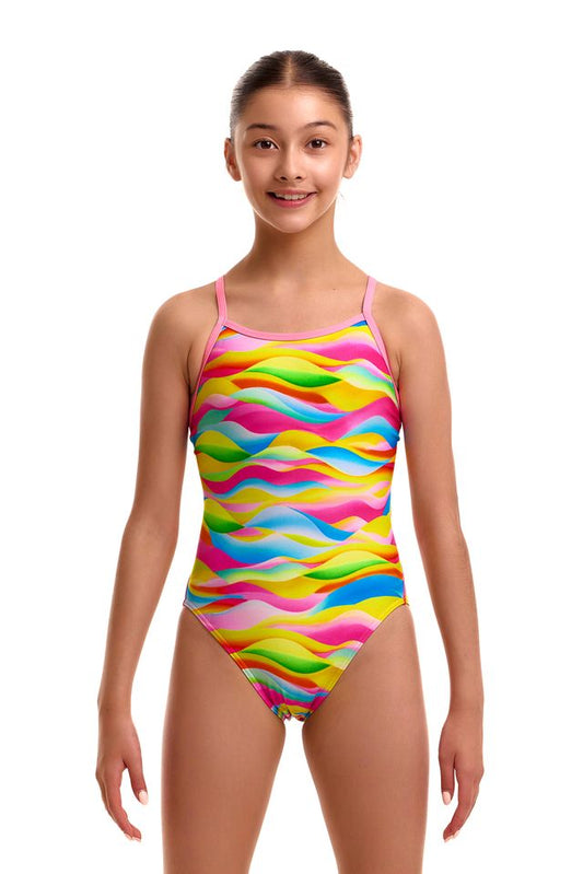 Funkita - Girls Swimsuit - Single Strap - One Piece - Maybe Wavy