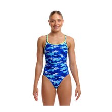 Funkita - Ladie's Diamond Back One Piece - Clean Marine