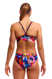 Funkita - Ladies - Swim Crop Top - Putty Rules