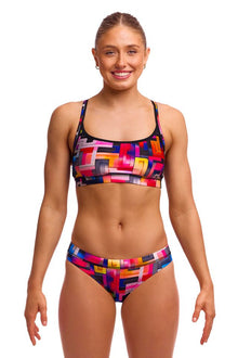 Funkita - Ladies - Swim Crop Top - Putty Rules