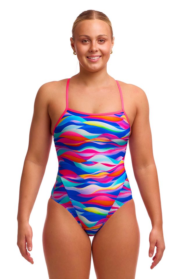 Funkita - Ladies - Swimsuit - Single Strap - One Piece - Royal Wave