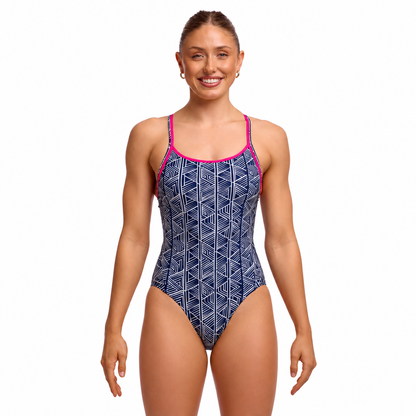 Funkita - Ladies Diamond Back One Piece - Stickler