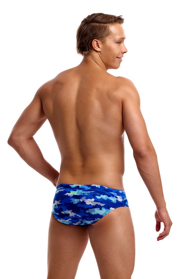 Funky Trunks - Men's Swimsuit - Seamed Briefs - Classic Marine
