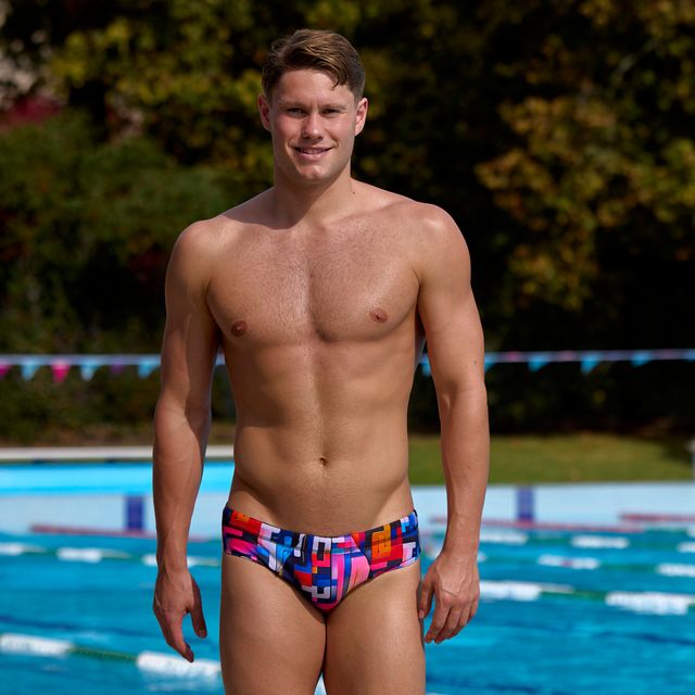 Funky Trunks - Men's Swimsuit - Seamed Briefs - Putty Rules
