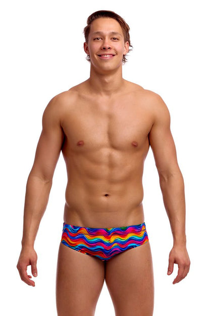 Funky Trunks - Mens Swimsuit - Seamed Briefs - Plastic Fantastic