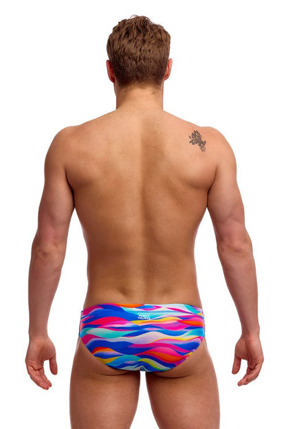 Funky Trunks - Mens Swimsuit - Seamed Briefs - Royal Wave