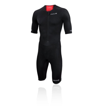 Huub - Mens - Commit Long Sleeve trisuit - Black/red