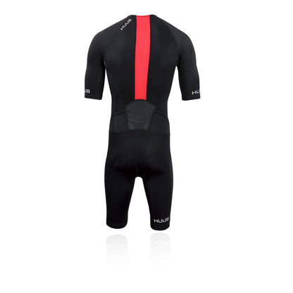 Huub - Mens - Commit Long Sleeve trisuit - Black/red