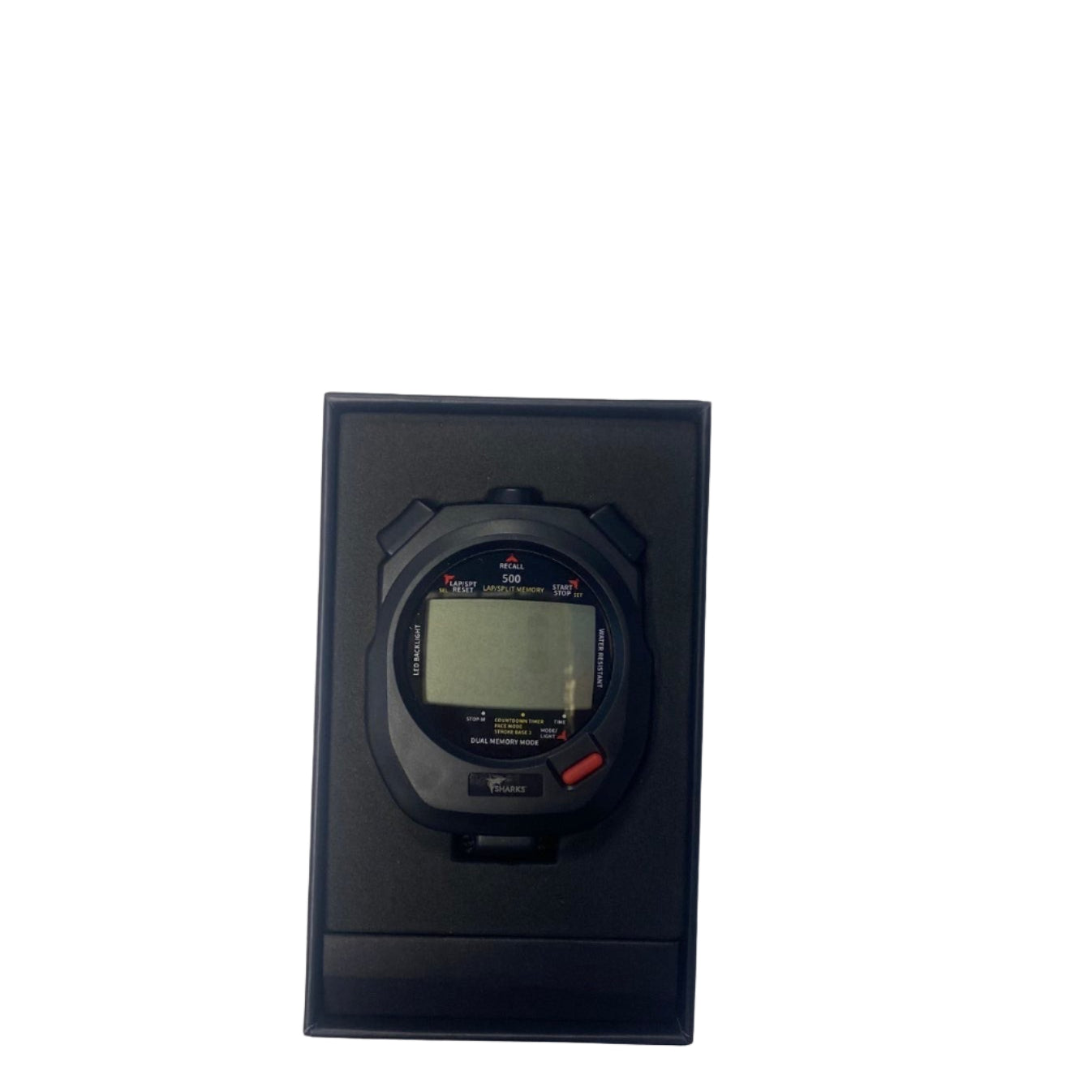 SHARKS - Stopwatch - Performance Stopwatch - Black