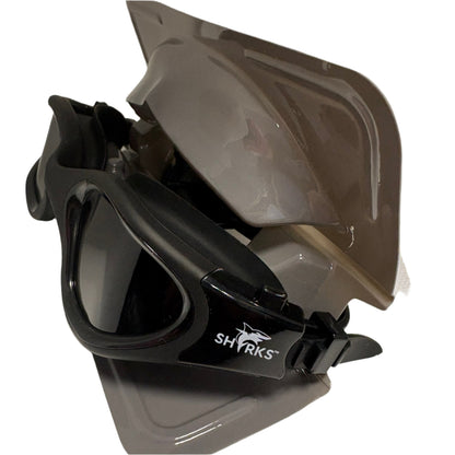 SHARKS - Goggles - Open Water Goggles - Black/Tinted