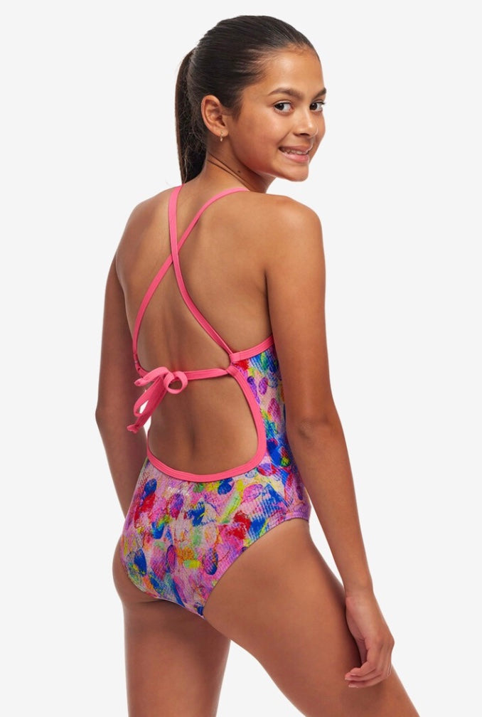 Funkita - Girls Swimsuit - Tie Me Tight- One Piece- Smudge buddy