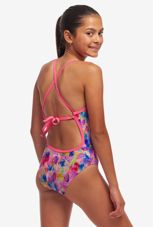 Funkita - Girls Swimsuit - Tie Me Tight- One Piece- Smudge buddy