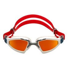 Aquasphere - Kayenne Pro - Swim Goggles - White Silver Red - Red Titanium Mirrored Lens 