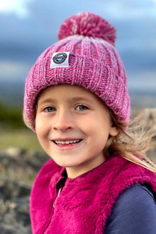 Swimzi - Hat - Kids - Gradient Rib SuperBobble - Rose Pink
