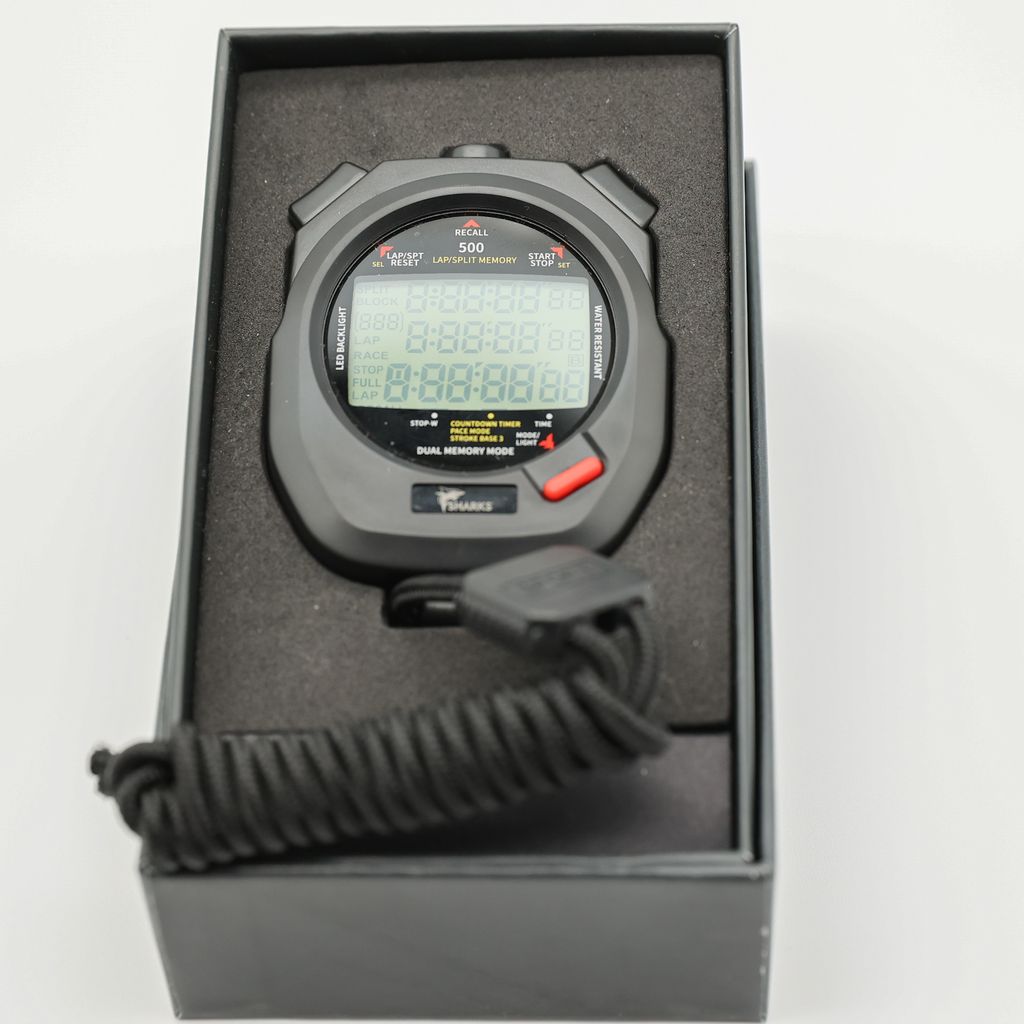 SHARKS - Stopwatch - Performance Stopwatch - Grey