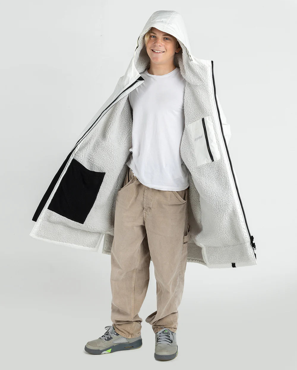 DRYROBE - Coat - Advance Kids Long Sleeve - Alpine White