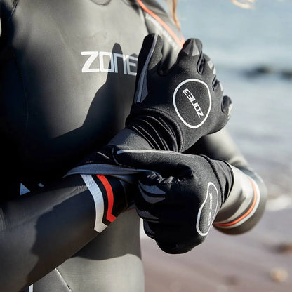 Zone 3 - Unisex - Neoprene Gloves  - Black/Silver