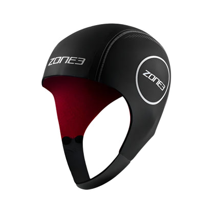 Zone 3  - Unisex - Neoprene Heat Tech Swim Cap  - Black/White