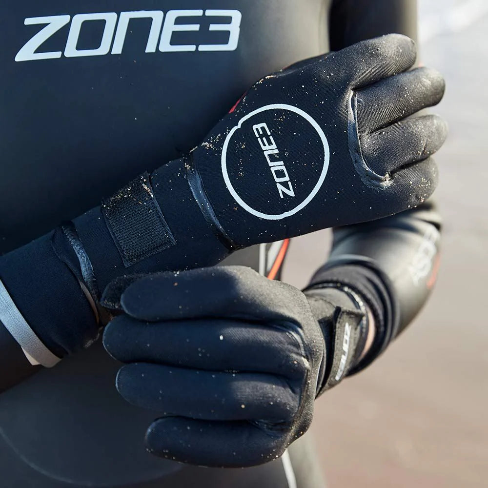 Zone 3 - Unisex - Neoprene Heat Tech Gloves  - Black/Silver