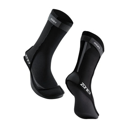 Zone 3 - Unisex - Neoprene Swim Sock - Black/Silver