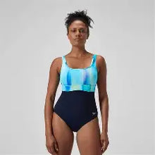 Speedo- Womens- Shaping Printed Contour Eclipse Swimsuit