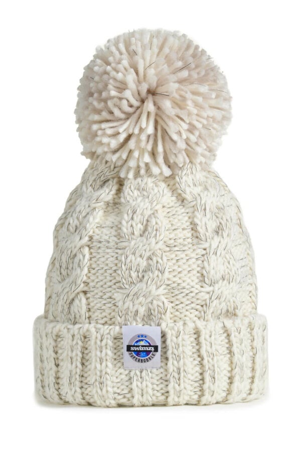 Swimzi - Hat - Super Bobble Hat - Oatmeal Cable