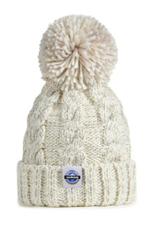 Swimzi - Hat - Super Bobble Hat - Oatmeal Cable