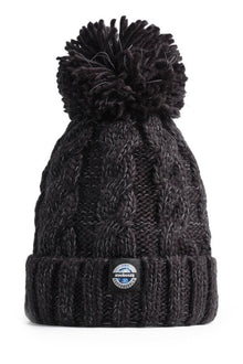 Swimzi - Hat - Cable Reflective Super Bobble Hat - jet Black