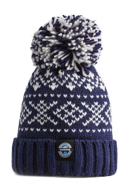 Swimzi - Hat -   Reflective Super Bobble Hat - Navy Nordic