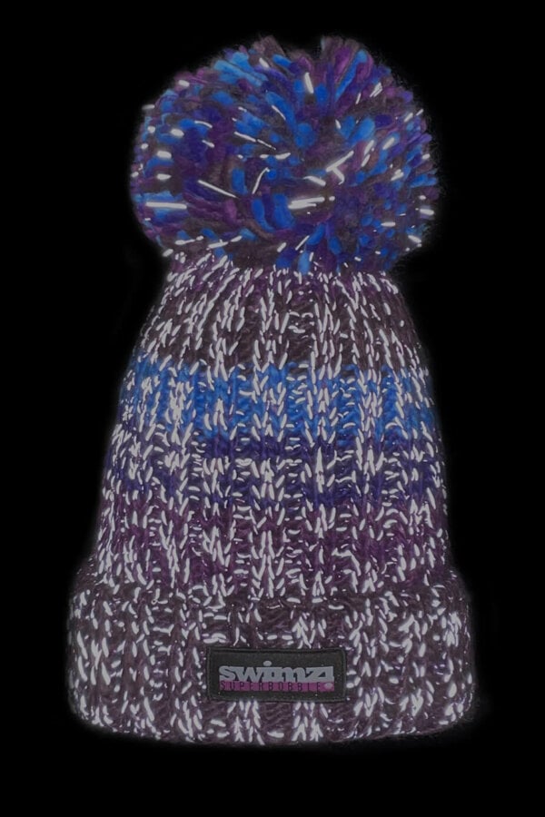 SWIMZI - Bobble Hat - Gradient Reflective Super Bobble Hat - Berries 