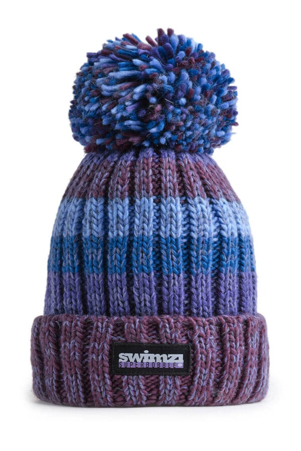 SWIMZI - Bobble Hat - Gradient Reflective Super Bobble Hat - Berries 