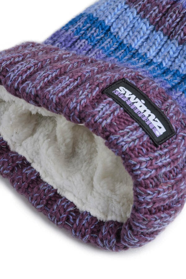 SWIMZI - Bobble Hat - Gradient Reflective Super Bobble Hat - Berries 