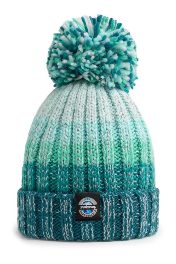 Swimzi - Hat -Reflective Super Bobble Hat - Andrea Hall Alpine Lake