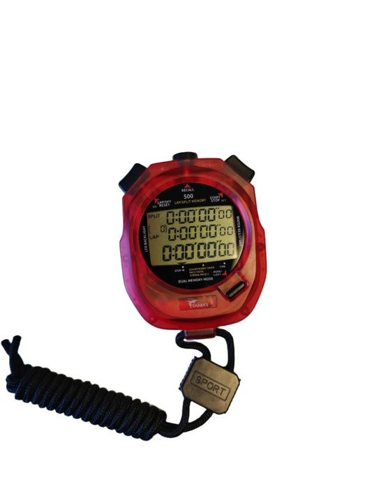 SHARKS - PERFORMANCE STOPWATCH RED
