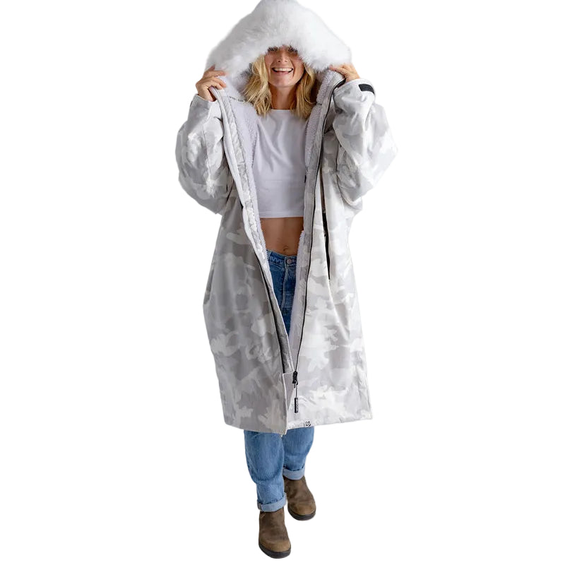 DRYROBE- coat - Alpine White Camo Advance Changing Robe 