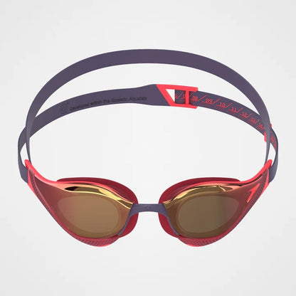 SPEEDO - Goggles - Fastskin Pure Focus Mirror Goggles -Red/Black