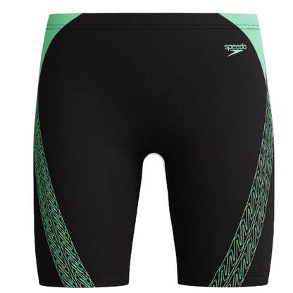 SPEEDO- Boys Hyperboom Splice Jammer Black/Green