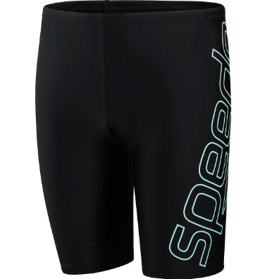 SPEEDO - boys - jammers - Speedo Boy's Boom Logo Placement Jammer - Black