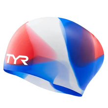 TYR - cap - Youth Long Hair Silicone Swim Cap - Tie Dye