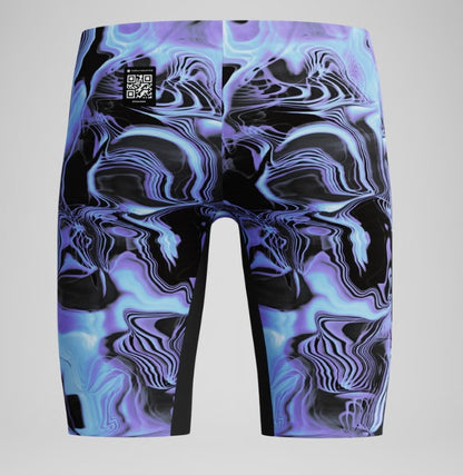 SPEEDO- Boys Fastskin Endurance+ Max High Waisted Jammer Black/Blue