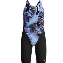SPEEDO - girls Fastskin Endurance+ Max Openback Kneeskin Black/Blue