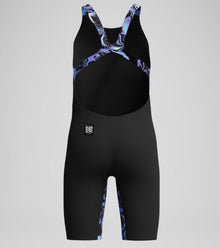 SPEEDO - girls Fastskin Endurance+ Max Openback Kneeskin Black/Blue