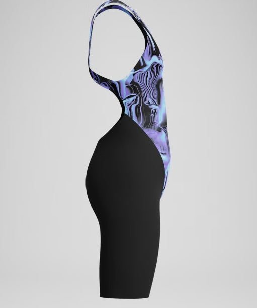 SPEEDO - girls Fastskin Endurance+ Max Openback Kneeskin Black/Blue